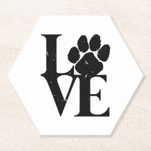 Dogs Love Dogs Paper Coaster