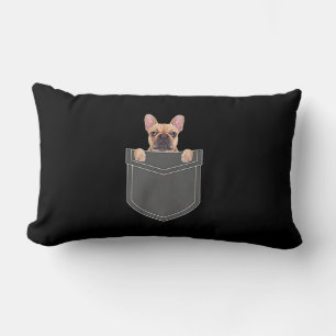 Dogs Lovers French Bulldog In My Pocket Apparel Lumbar Cushion