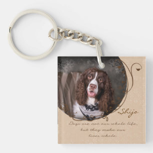 Dogs Make Our Lives Whole Large Keychain Template