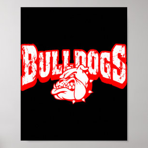 Dogs Mascot Ck To School Team Spirit R Poster