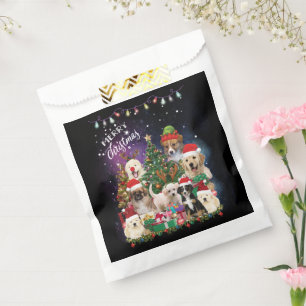 Dogs Merry Christmas Light Favour Bag