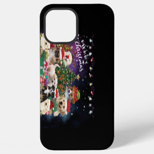 Dogs Merry Christmas Light iPhone 12 Pro Max Case
