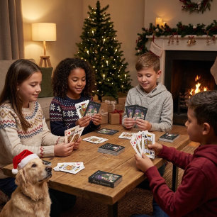 Dogs Merry Christmas Light Playing Cards
