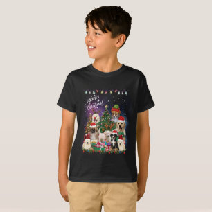 dogs Merry christmas Light T-Shirt