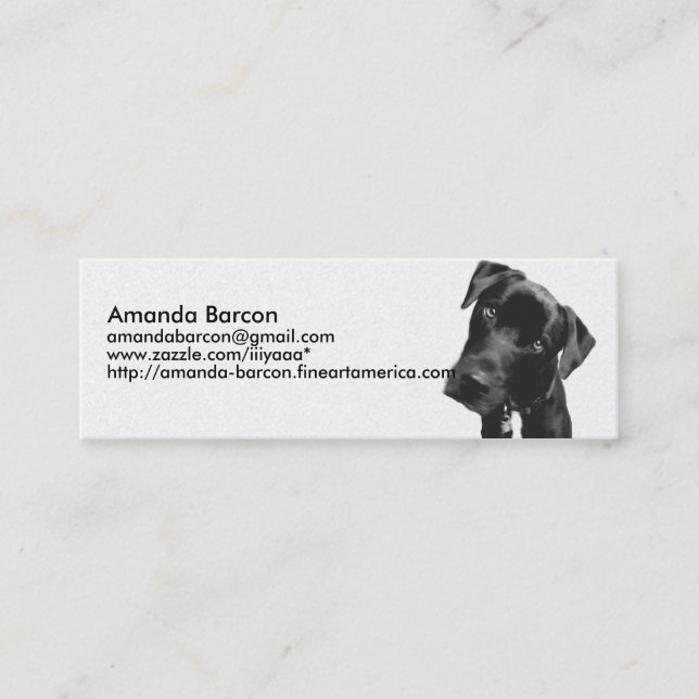 Dogs Mini Business Card (Front)