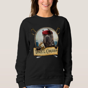 Dogs Of The Caribbean   Cute Black Cane Corso Sweatshirt