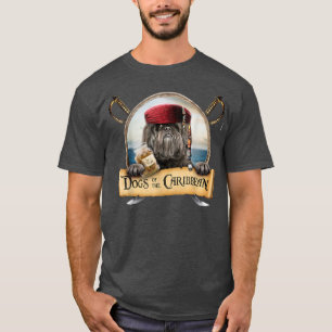 Dogs Of The Caribbean - Cute Black Shih Tzu Pirate T-Shirt