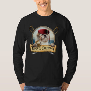 Dogs Of The Caribbean Cute Shih Tzu Pirate Dog T-Shirt