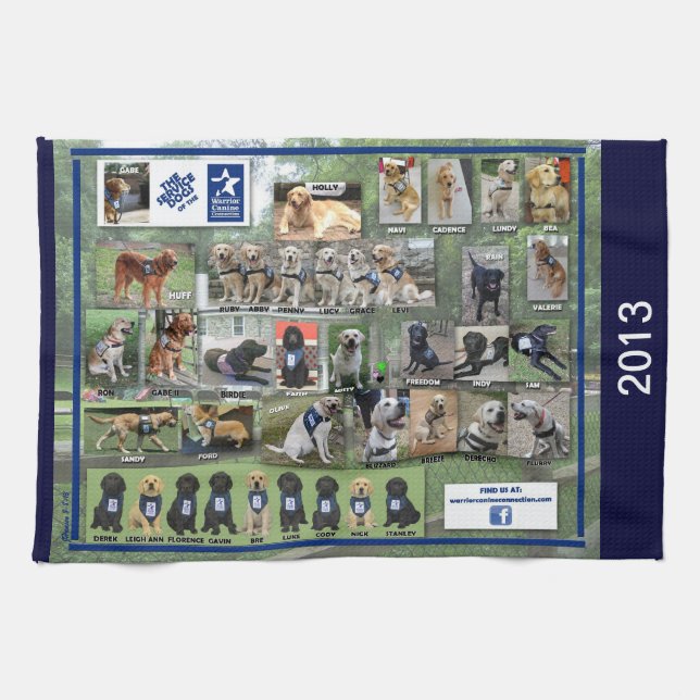 Dogs of WCC 2013 Kitchen Towel (Horizontal)