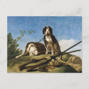 Dogs on leash Francisco José de Goya masterpiece Postcard