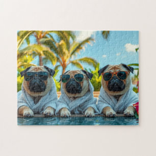 Dogs on vacation jigsaw puzzle