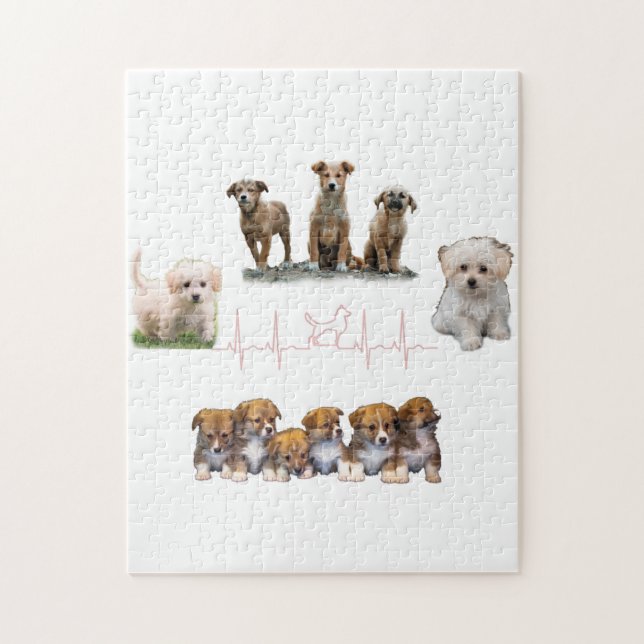 Dogs package, Funny Dogs package Jigsaw Puzzle (Vertical)