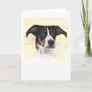 Dogs Painted in Watercolour Holiday Card