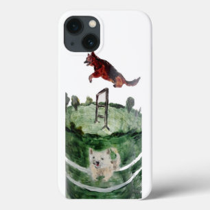 Dogs Painting Dog Agility iPhone 13 Case