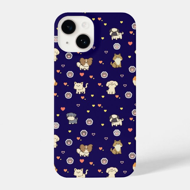 Dogs pattern iPhone case (Back)