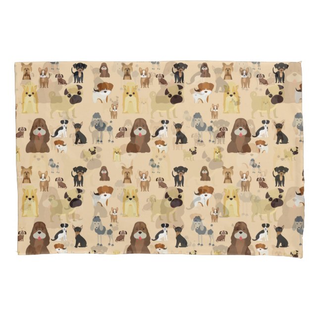 dogs pattern. pillowcase (Front)
