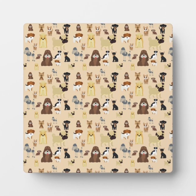 dogs pattern. plaque (Front)