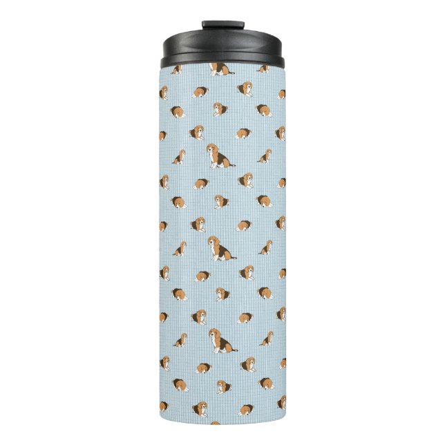 Dogs pattern thermal tumbler (Front)