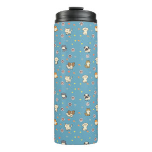 Dogs pattern thermal tumbler
