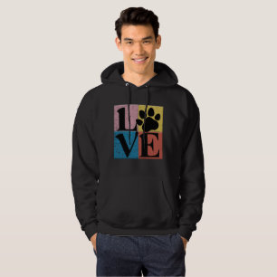 Dogs Paw Love Hoodie