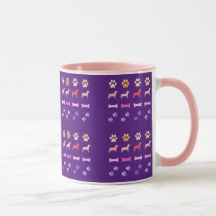 Dogs, Paw Prints and Dog Bones Coffee Mug
