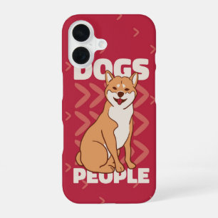 Dogs > People - Shiba Inu Dog Lover iPhone 16 Case