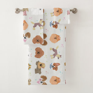 Dogs Pets Kids Bath Towel Set