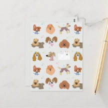 Dogs Pets Kids Stationery Card