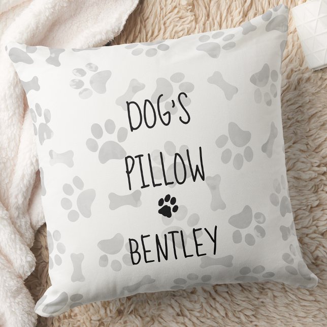 Dog's Pillow Dog Room Decor Paw Personalised Dog (Creator Uploaded)