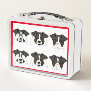 Dogs Play Metal Lunchbox