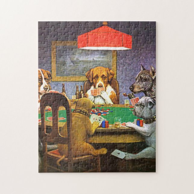 Dogs Playing Poker A Friend In Need Jigsaw Puzzle (Vertical)