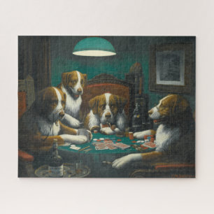 Dogs Playing Poker (Animal Card Game) Jigsaw Puzzle