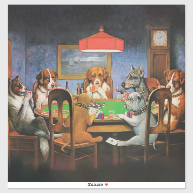 Dogs Playing Poker by C.M. Coolidge (Sheet)