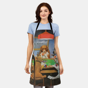 Dogs Playing Poker by Cassius Marcellus Coolidge's Apron