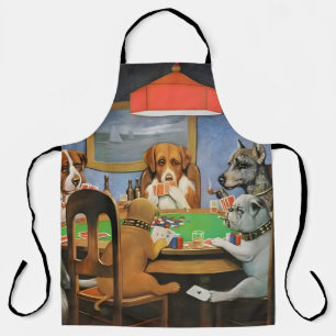 Dogs Playing Poker by Cassius Marcellus Coolidge's Apron