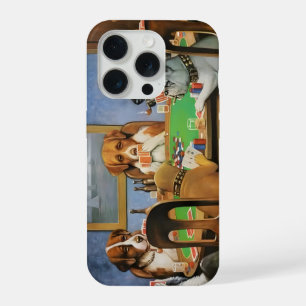Dogs Playing Poker by Cassius Marcellus Coolidge's iPhone 15 Pro Case