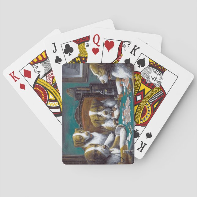 Dogs Playing Poker Cassius Marcellus Coolidge 1894 Cards (Back)