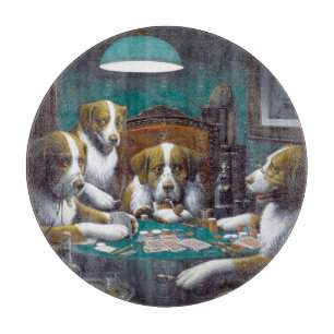 Dogs Playing Poker Cassius Marcellus Coolidge 1894 Cutting Board