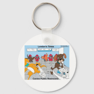 Dogs Public Restrooms Funny Gifts Tees Cards Etc Key Ring