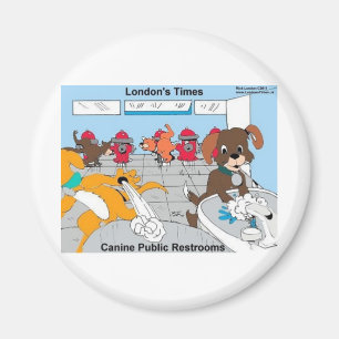 Dogs Public Restrooms Funny Gifts Tees Cards Etc Magnet