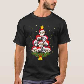 Dogs Pug English French Bulldog Christmas Tree Dog T-Shirt