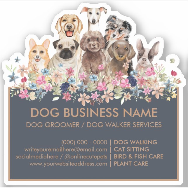 Dogs Pug Greyhound Corgi Aussie Frenchie Poodle (Front)