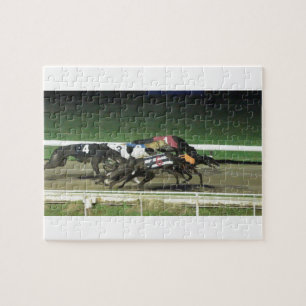 Dogs racing greyhound sporting image jigsaw puzzle