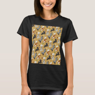 Dogs Repeating Pattern Chiffon Top 308