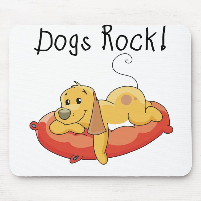 Dogs Rock Mouse Pad (Front)