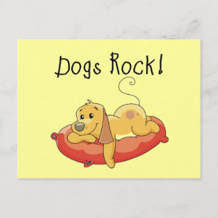 Dogs Rock Tshirts and Gifts Postcard