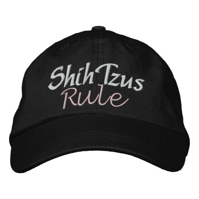 Dogs Rule by SRF Embroidered Hat (Front)