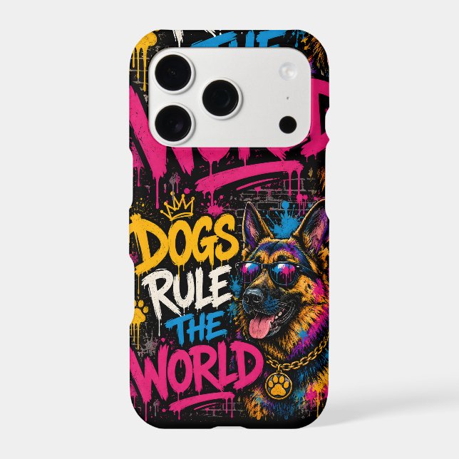Dogs Rule the World German Shepherd  iPhone 17 Pro (Back)
