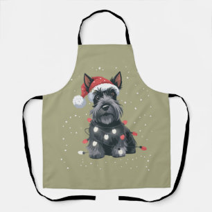 Dogs Scottie Scottish Terrier Christmas Dog Mum Apron