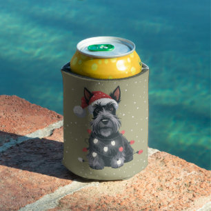 Dogs Scottie Scottish Terrier Christmas Dog Mum  Can Cooler